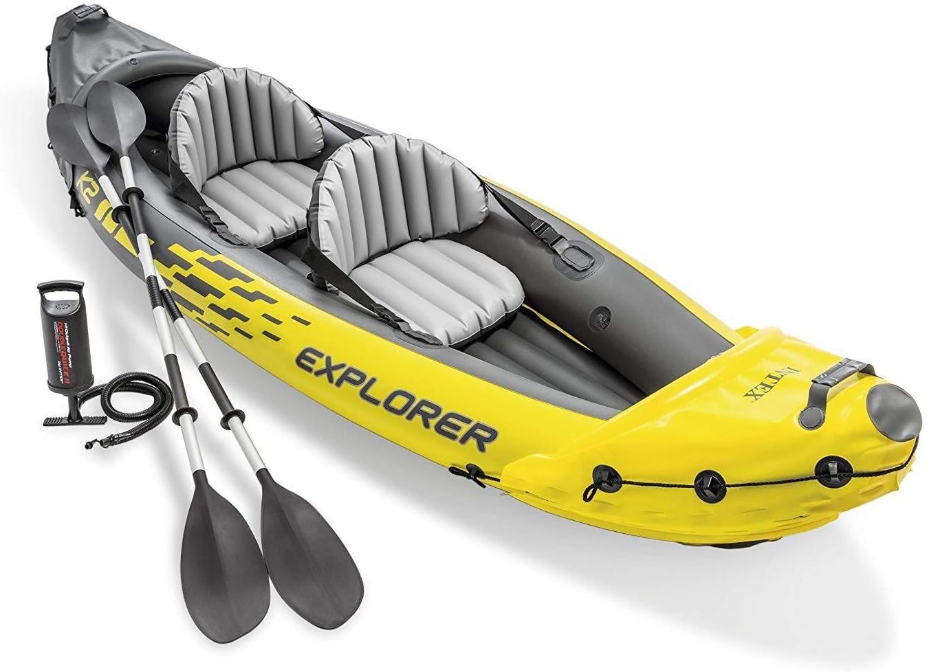 2-Person Inflatable Kayak + Paddles