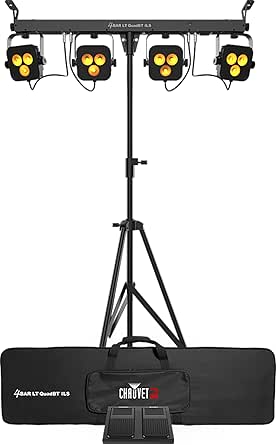 Chauvet DJ Lighting Kit — 4 LED Par Cans + Stand